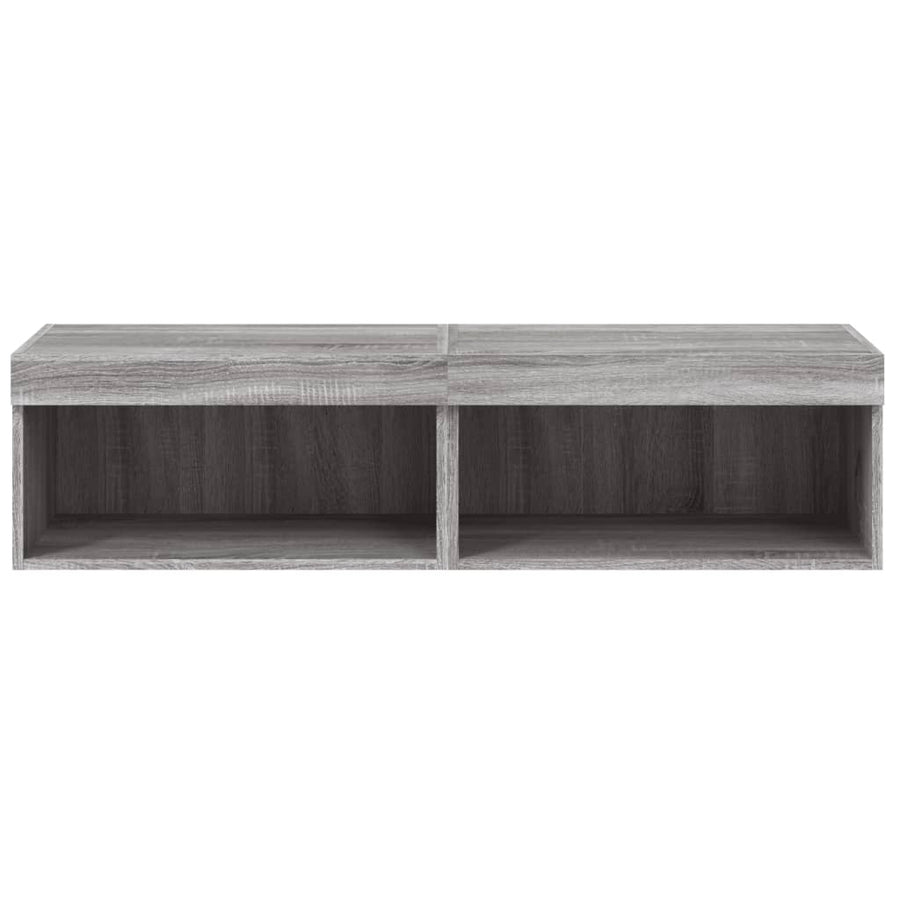Tv-Meubels Met Led-Verlichting 60X30X30 Cm 2 60 cm Grijs sonoma