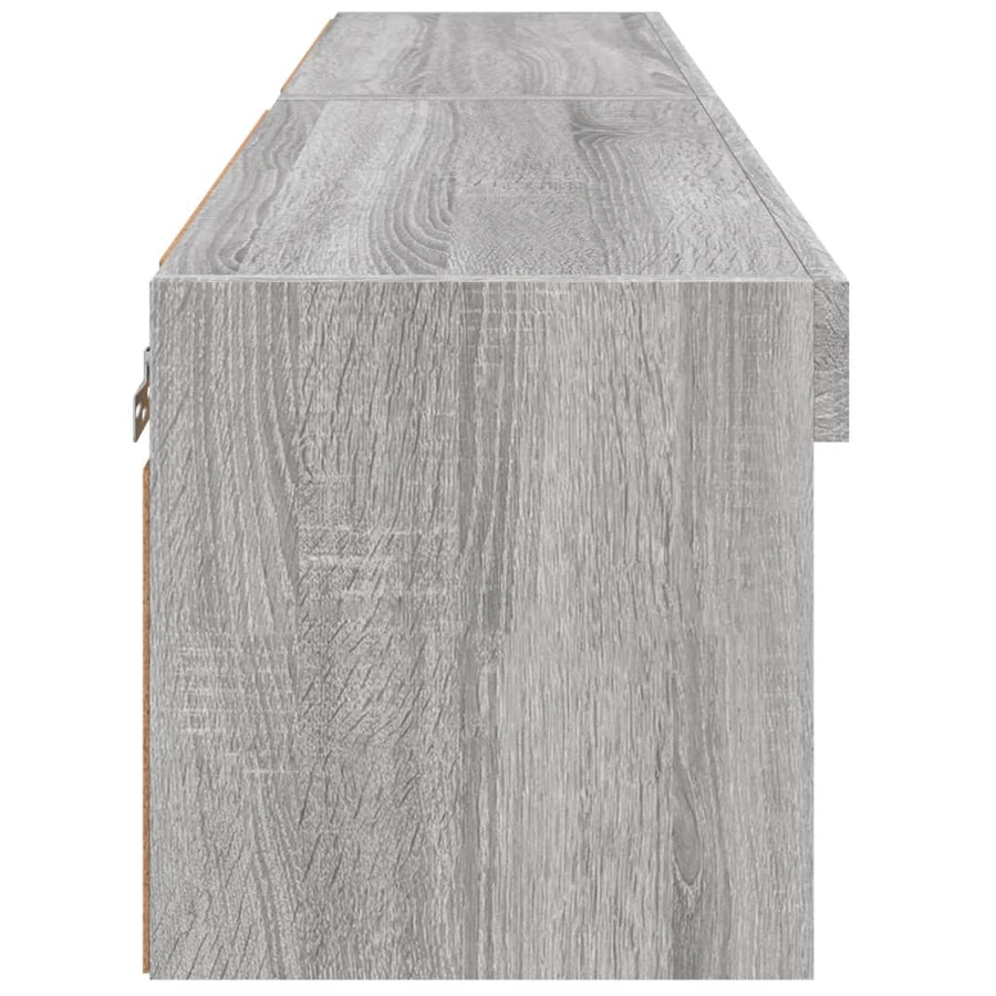 Tv-Meubels Met Led-Verlichting 60X30X30 Cm 2 60 cm Grijs sonoma