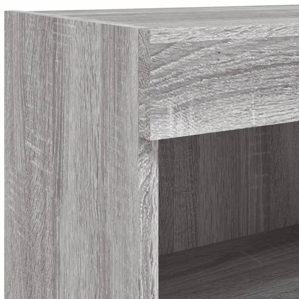 Tv-Meubels Met Led-Verlichting 60X30X30 Cm 2 60 cm Grijs sonoma