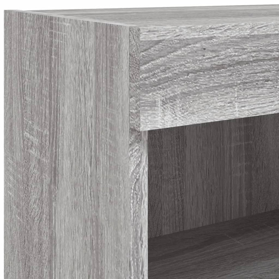 Tv-Meubels Met Led-Verlichting 60X30X30 Cm 2 60 cm Grijs sonoma