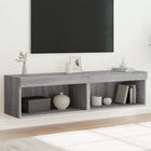 Tv-meubel 60x30x30 cm grijs sonoma LED