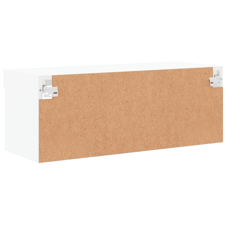 Tv-Meubel Met Led-Verlichting 80X30X30 Cm Wit