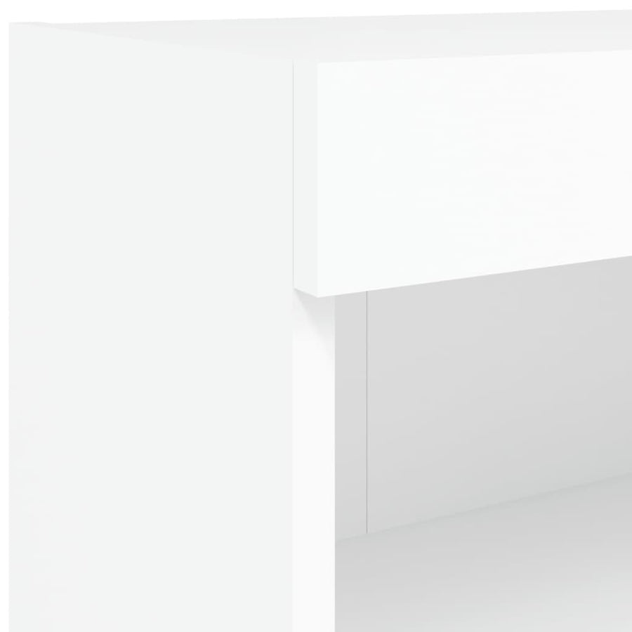 Tv-Meubel Met Led-Verlichting 80X30X30 Cm Wit
