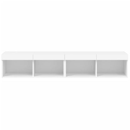 Tv-Meubels Met Led-Verlichting 2 St 80X30X30 Cm Wit