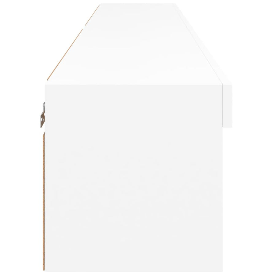 Tv-Meubels Met Led-Verlichting 2 St 80X30X30 Cm Wit