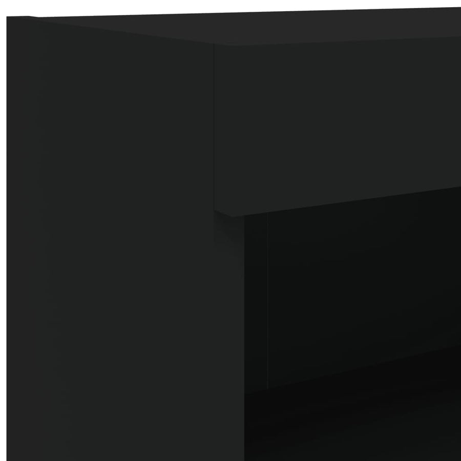 Tv-Meubel Met Led-Verlichting 80X30X30 Cm Zwart