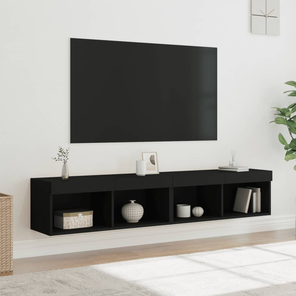 Tv-Meubels Met Led-Verlichting 80X30X30 Cm 2