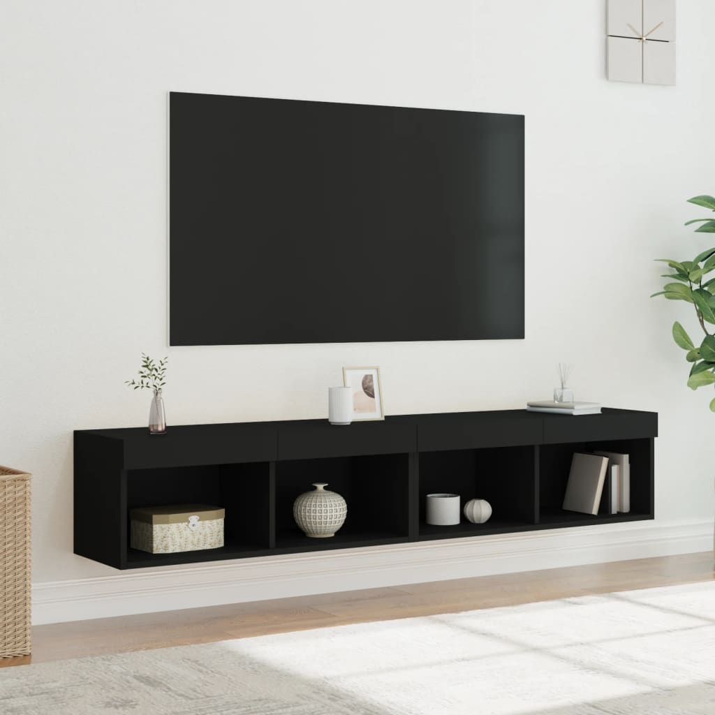 Tv-Meubels Met Led-Verlichting 80X30X30 Cm 2