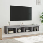 Tv-meubels 2 st 80x30x30 cm grijs sonoma LED
