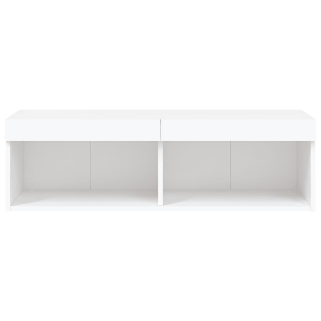 Tv-Meubel Met Led-Verlichting 100X30X30 Cm Wit