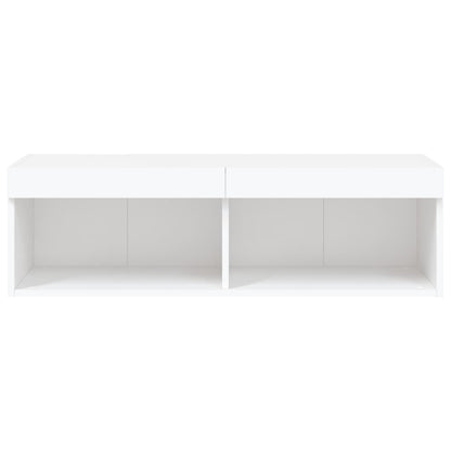 Tv-Meubel Met Led-Verlichting 100X30X30 Cm Wit