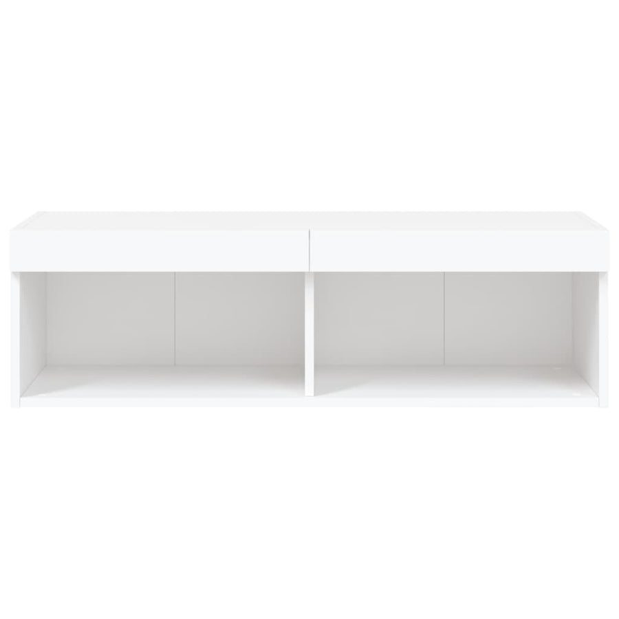 Tv-Meubel Met Led-Verlichting 100X30X30 Cm Wit