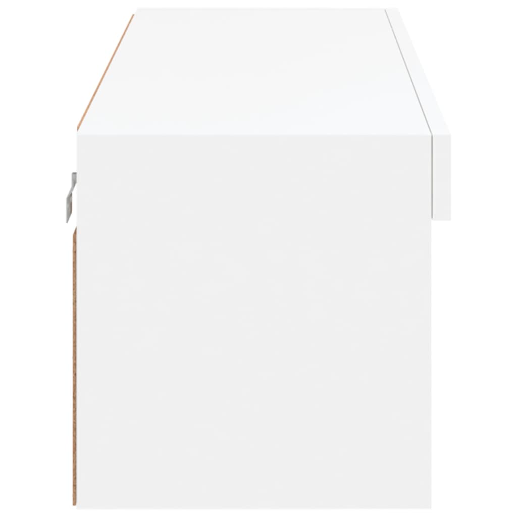 Tv-Meubel Met Led-Verlichting 100X30X30 Cm Wit