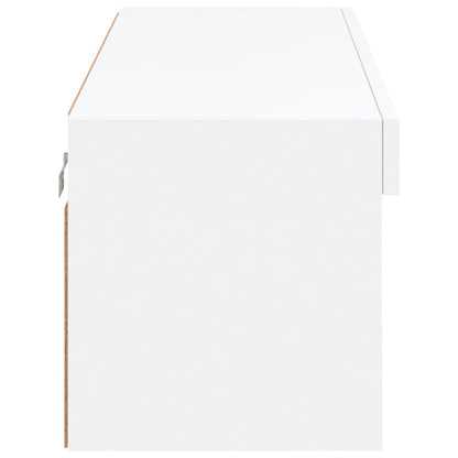Tv-Meubel Met Led-Verlichting 100X30X30 Cm Wit
