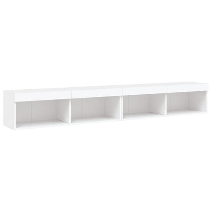 Tv-Meubels Met Led-Verlichting 100X30X30 Cm 2 100 cm Wit