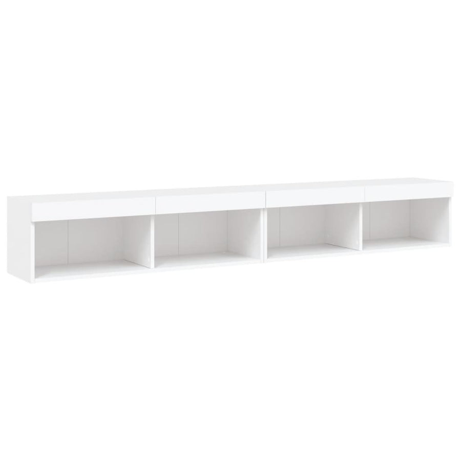 Tv-Meubels Met Led-Verlichting 100X30X30 Cm 2 100 cm Wit