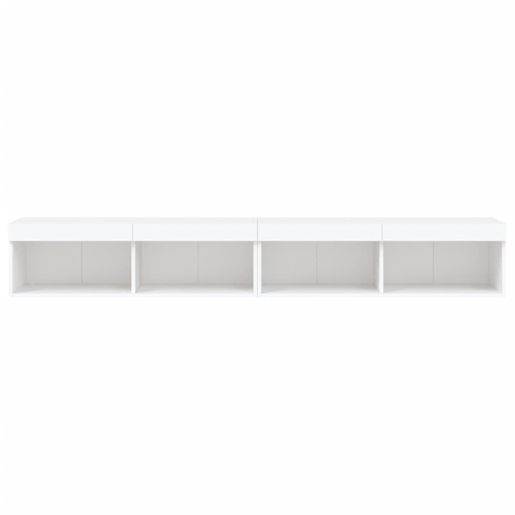 Tv-Meubels Met Led-Verlichting 100X30X30 Cm 2 100 cm Wit