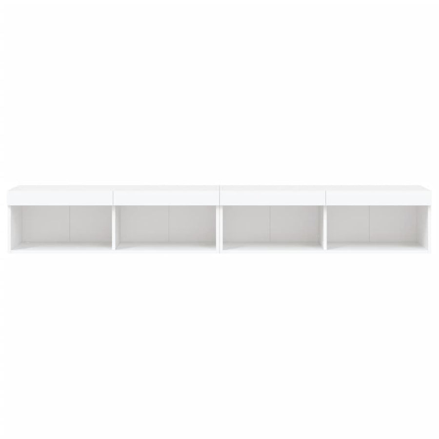Tv-Meubels Met Led-Verlichting 100X30X30 Cm 2 100 cm Wit
