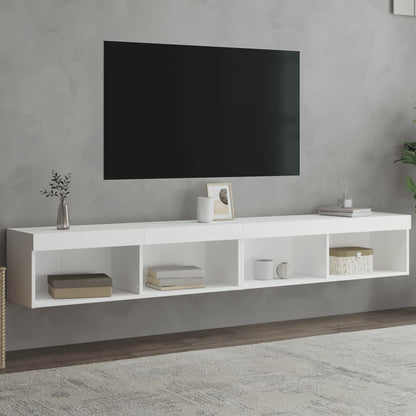 Tv-Meubels Met Led-Verlichting 100X30X30 Cm 2 100 cm Wit