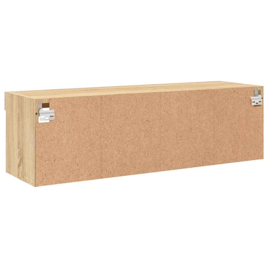 Tv-Meubel Met Led-Verlichting 100X30X30 Cm Kleurig 100 cm Sonoma eiken