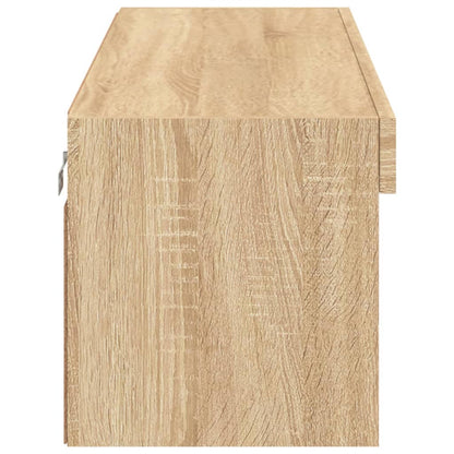 Tv-Meubel Met Led-Verlichting 100X30X30 Cm Kleurig 100 cm Sonoma eiken
