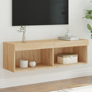Tv-meubel 100x30x30 cm sonoma eiken led