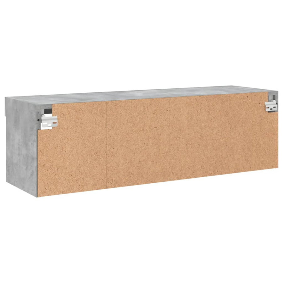 Tv-Meubel Met Led-Verlichting 1 100 x 30 x 30 cm Betongrijs
