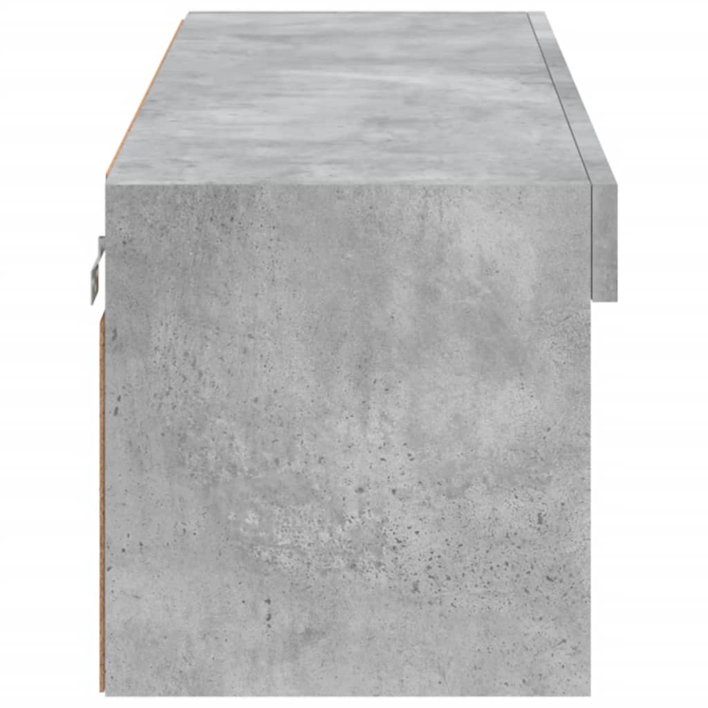 Tv-Meubel Met Led-Verlichting 1 100 x 30 x 30 cm Betongrijs
