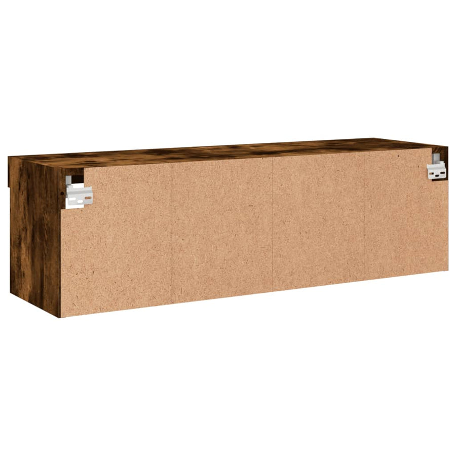 Tv-Meubel Led-Verlichting Kleurig 1 100 x 30 x 30 cm Gerookt eiken