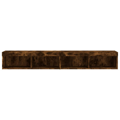 Tv-Meubels Met Led-Verlichting 2 St 100X30X30 Cm Gerookt Eiken