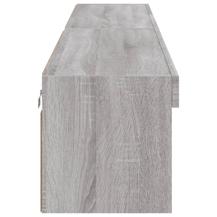 Tv-Meubels Met Led-Verlichting 2 St 100X30X30 Cm Grijs Sonoma
