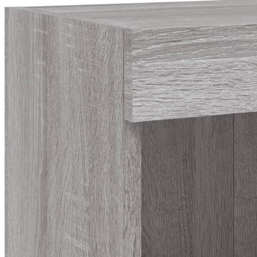 Tv-Meubels Met Led-Verlichting 2 St 100X30X30 Cm Grijs Sonoma