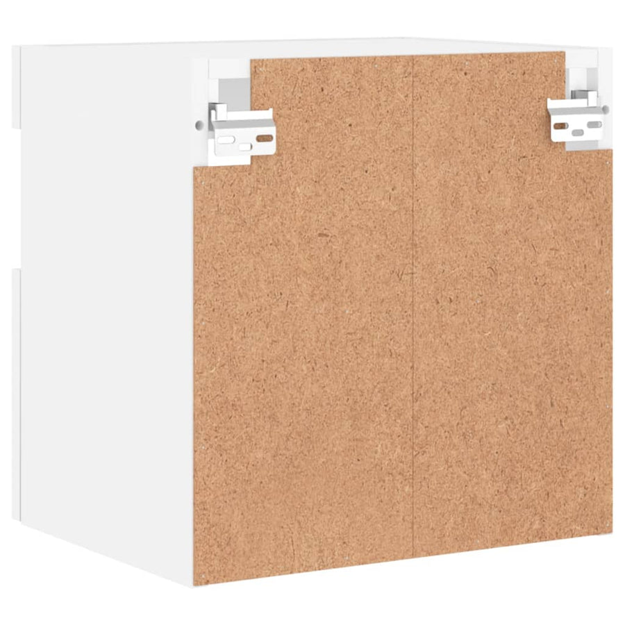 Tv-Wandmeubels Met Led-Verlichting 2 St 40X30X40 Cm Wit