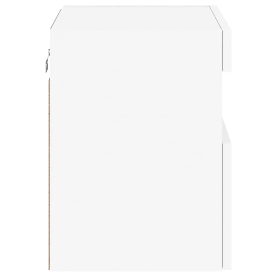 Tv-Wandmeubels Met Led-Verlichting 2 St 40X30X40 Cm Wit
