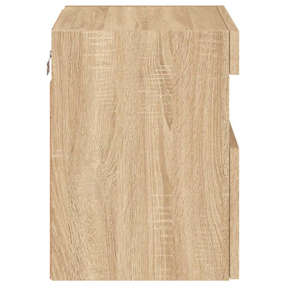 Tv-Wandmeubel Met Led-Verlichting 40X30X40 Cm Sonoma Eikenkleur