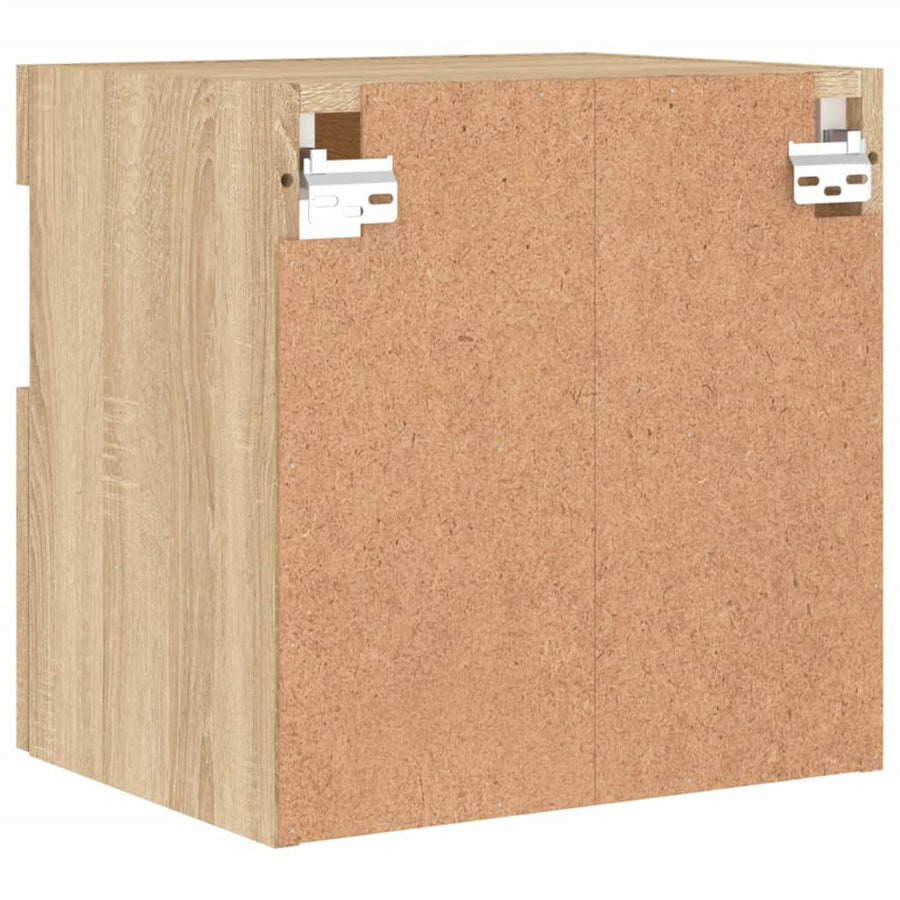 Tv-Wandmeubel Met Led-Verlichting 40X30X40 Cm Sonoma Eikenkleur