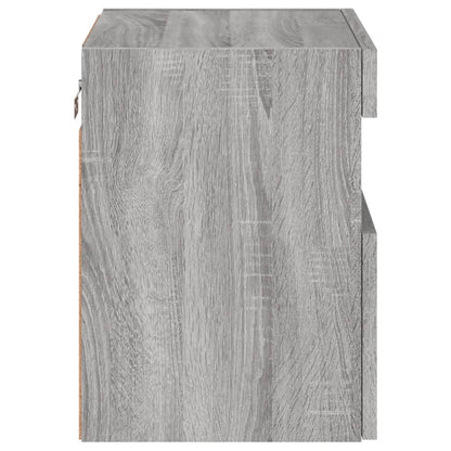 Tv-Wandmeubel Met Led 40X30X40 Cm Grijs Sonoma Eikenkleurig