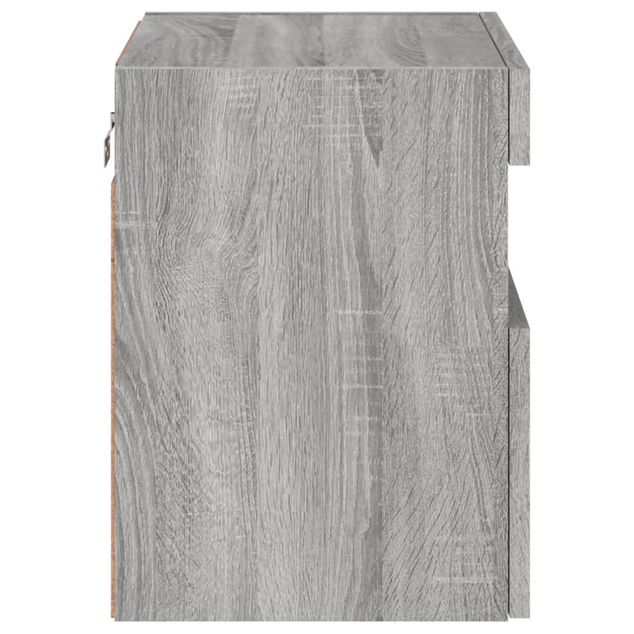 Tv-Wandmeubel Met Led 40X30X40 Cm Grijs Sonoma Eikenkleurig