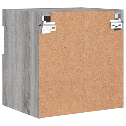 Tv-Wandmeubel Met Led 40X30X40 Cm Grijs Sonoma Eikenkleurig