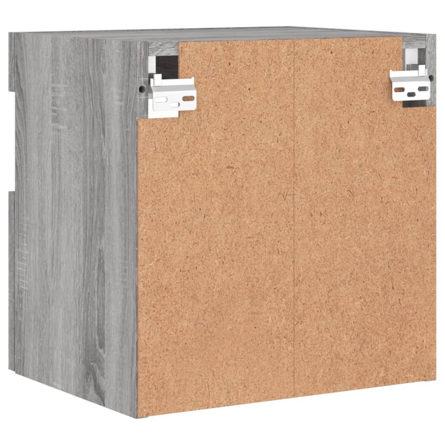Tv-Wandmeubel Met Led 40X30X40 Cm Grijs Sonoma Eikenkleurig