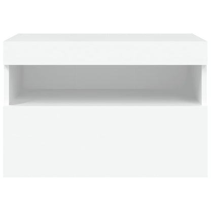 Tv-Wandmeubel Met Led-Verlichting 60X30X40 Cm Wit