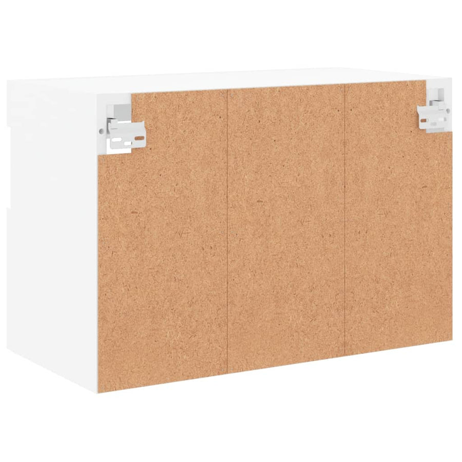 Tv-Wandmeubel Met Led-Verlichting 60X30X40 Cm Wit
