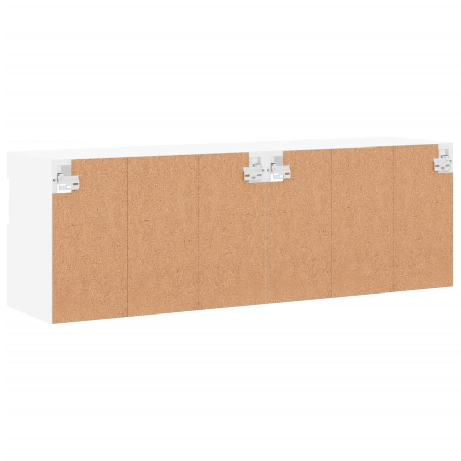 Tv-Wandmeubels Met Led-Verlichting 2 St 60X30X40 Cm Wit