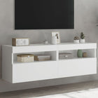 Tv-wandmeubel 60x30x40 cm wit met led