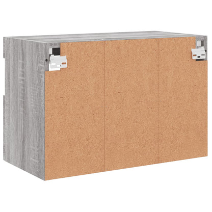 Tv-Wandmeubel Met Led-Verlichting 60X30X40 Cm Grijs Sonoma