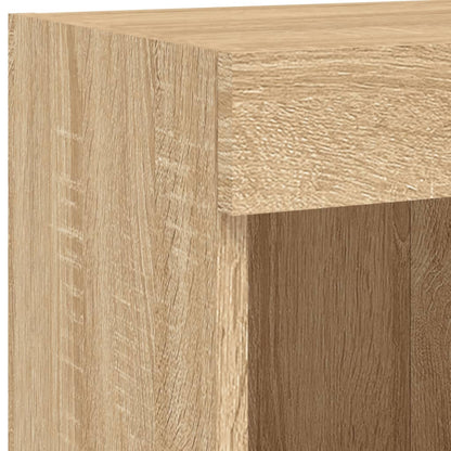 Tv-Wandmeubel Met Led-Verlichting 100X30X40 Cm Sonoma Eiken
