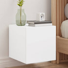 Tv-wandmeubel 100x35x30 cm wit met led