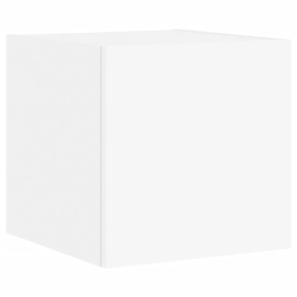 Tv-Wandmeubels Met Led-Verlichting 2 St 30,5X35X30 Cm Wit
