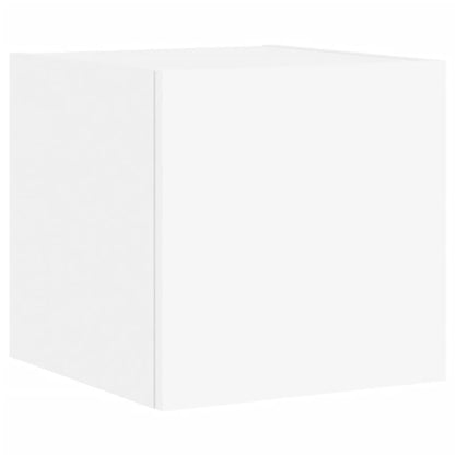 Tv-Wandmeubels Met Led-Verlichting 2 St 30,5X35X30 Cm Wit