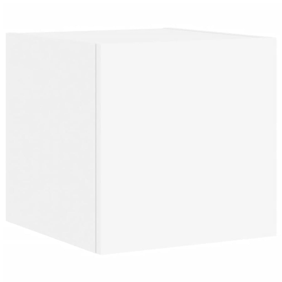 Tv-Wandmeubels Met Led-Verlichting 2 St 30,5X35X30 Cm Wit